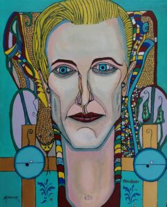 Bowie Caricature, Angles and Lines