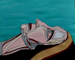 John Keats Death Mask, Painting, Interpretation, Impressionist, Dream Art, Symbolist