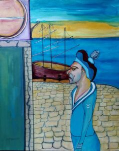 German Expressionism, Salty Sailor Painting, Otto Dix Study